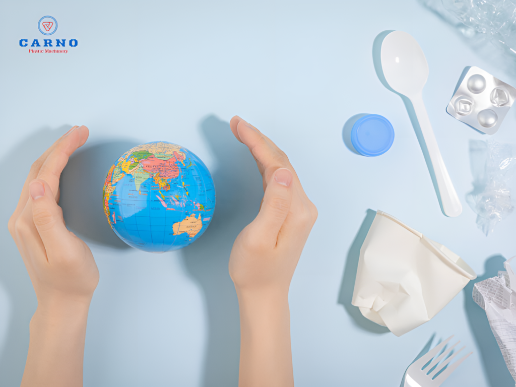 giải ph&aacute;p cho nguy&ecirc;n liệu nhựa khắc phục &ocirc; nhiễm m&ocirc;i trường