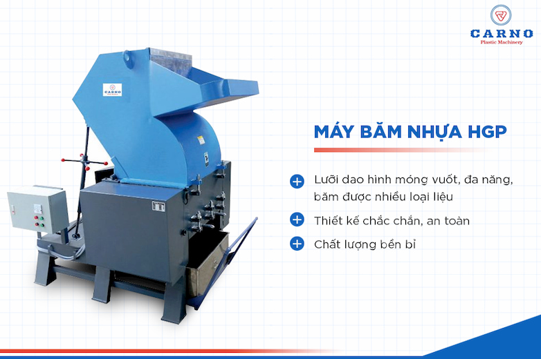 M&aacute;y xay nhựa M&aacute;y băm nhựa HGP đa năng
